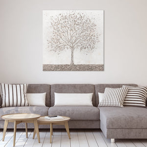 acrylic painting of a tree