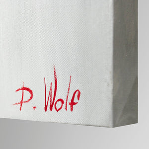 Abstract Modern Painting "Colorful Forest" 100x50 cm