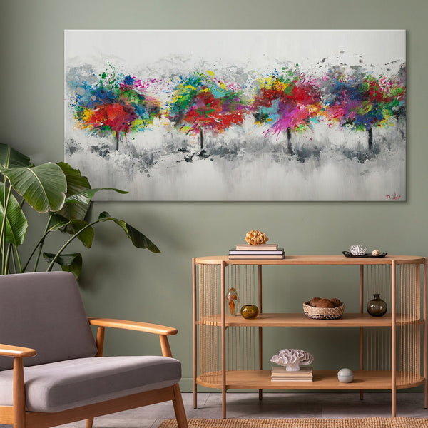 picture ideas for living room acrylic forest