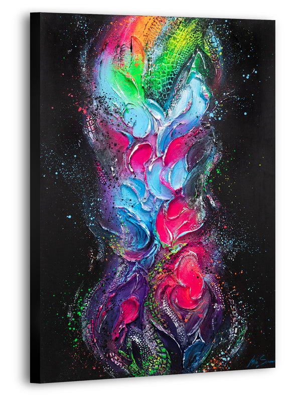 vertical paintings abstract wall decor