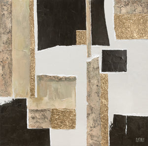 Hand made modern acrylic painting "Character" 40x40 inch