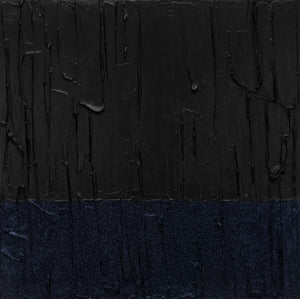 Black abstract art for living room "Dark velvet" 40x40 inch