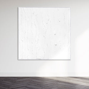 white textured wall art