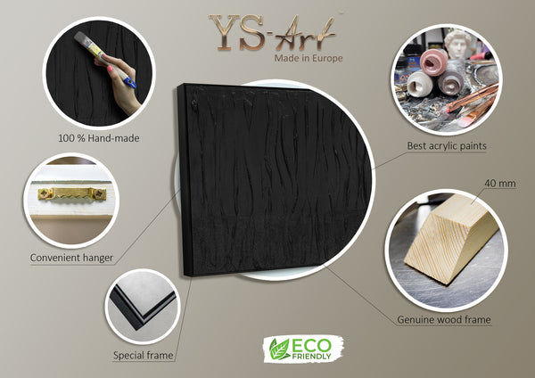 Infographic of art painting Black velvet