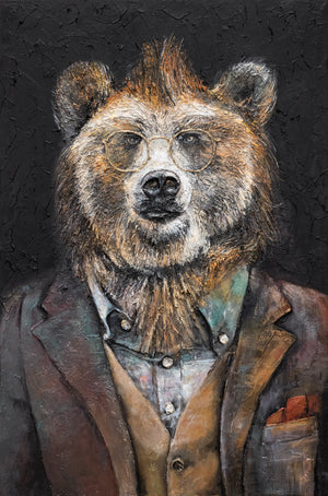 Moderne Wanddeko handgemalt