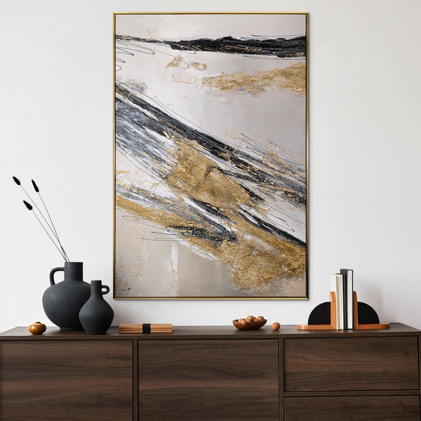 Lounge room wall art with frame "Sands of time"