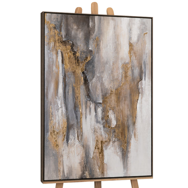 Abstract wall painting for living room in frame "Echoes of time"