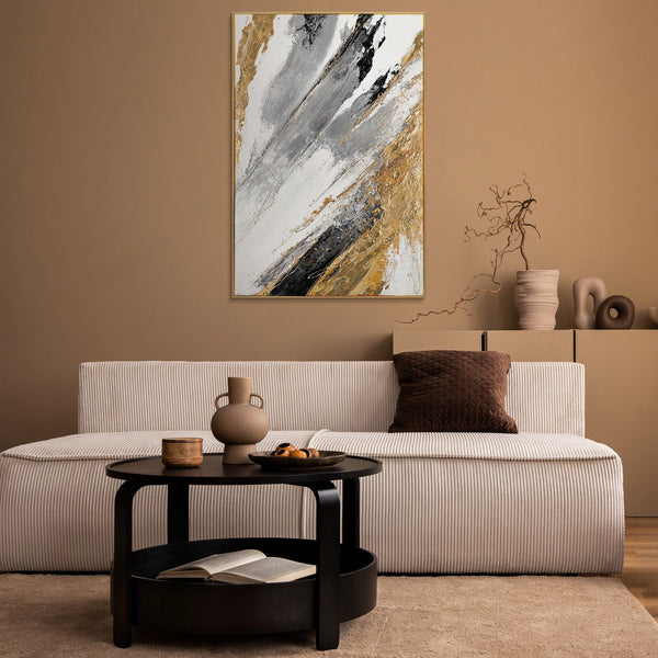 Framed painting for living room "Shining abstraction"