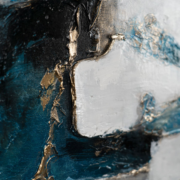 Hand-painted painting "Air Puffs" – modern acrylic painting