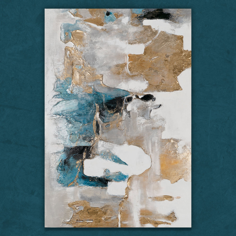 Hand-painted painting "Air Puffs" – modern acrylic painting