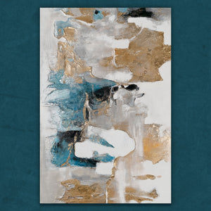 Hand-painted painting "Air Puffs" – modern acrylic painting