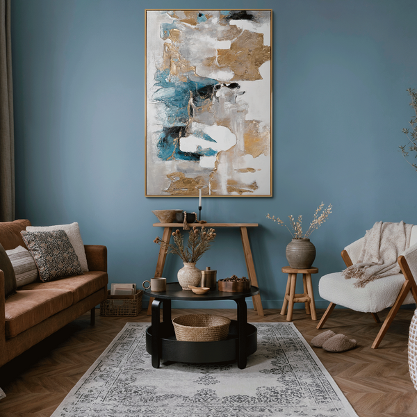 Hand-painted painting "Air Puffs" – modern acrylic painting