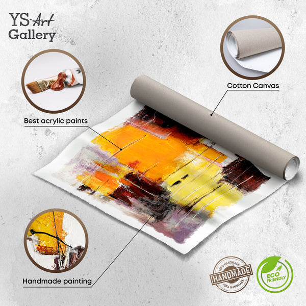 Infografik: Acryl Gemälde auf Baumwollleinwand – handgemalt & umweltfreundlich
