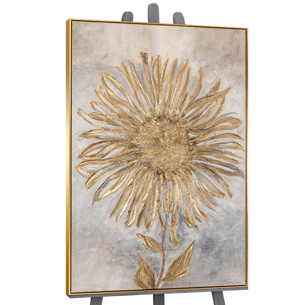 Framed artwork for living room "Sunflower"