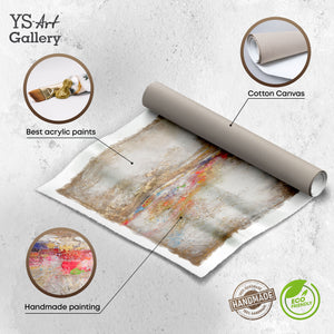  Infografik zu handgemalter Acrylkunst auf Leinwand