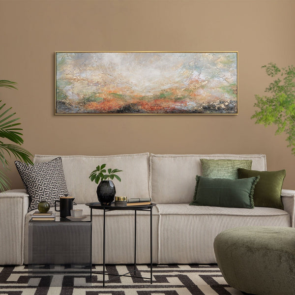 Framed wall art for living room unique artwork "A mercurial landscape"