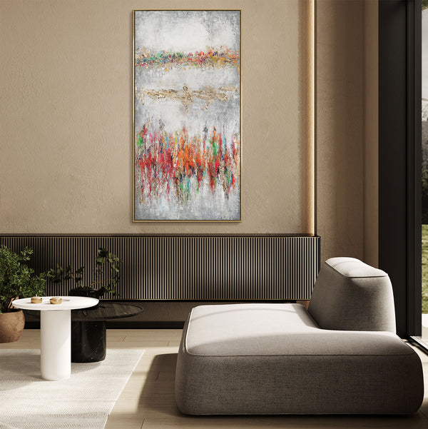 Framed large living room wall art "Bright horizon"