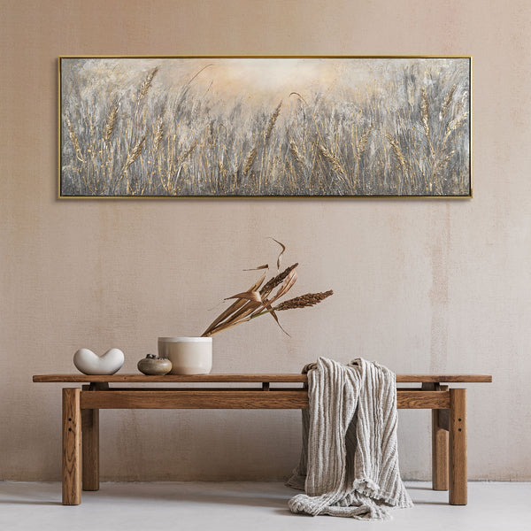 Large wall art for living room in frame "Nature's song"