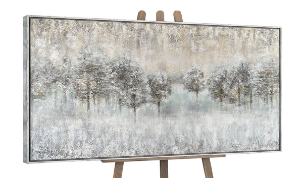 Wall painting for living room in frame "Forest fog"