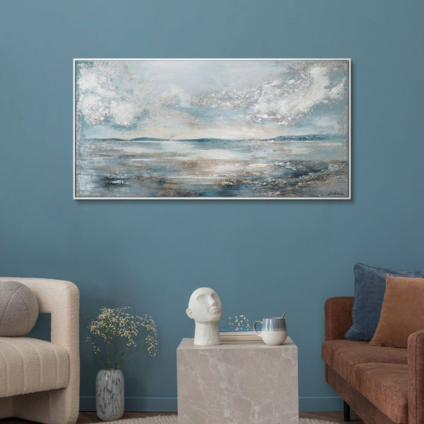 Modern wall artwork for living room "Shimmering smooth"