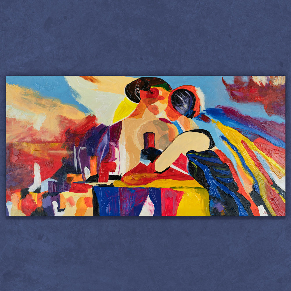 Abstrakte Kunst moderne Figuren auf Leinwand Gemälde