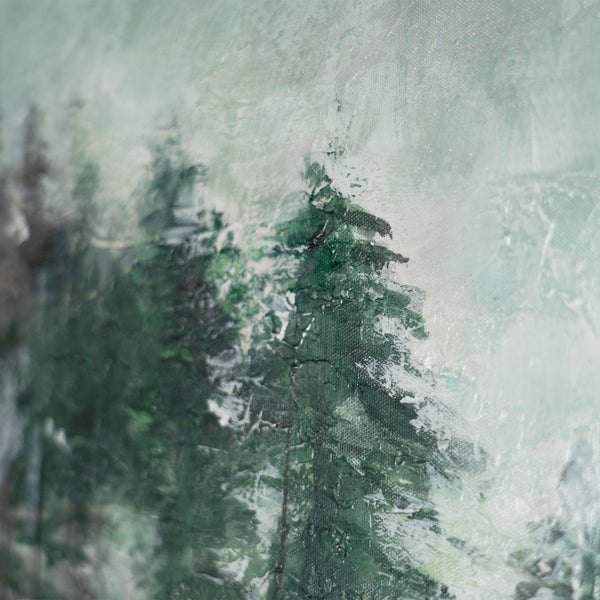 Wall painting for living room in frame "Forest dreams"