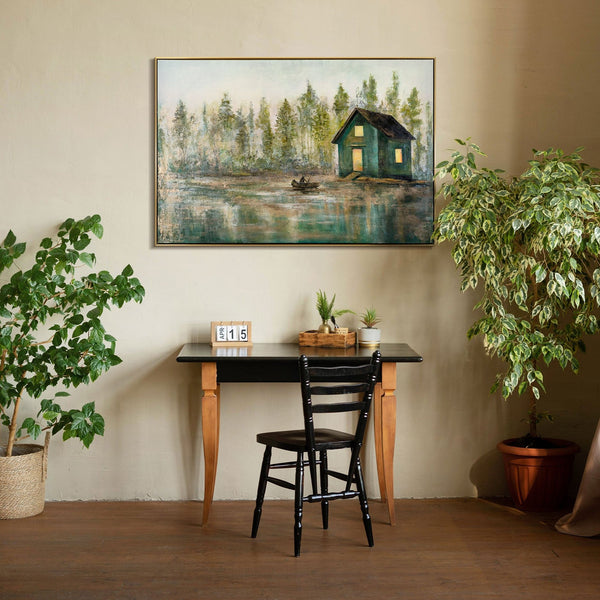 Artwork for living room in frame "The lake house"