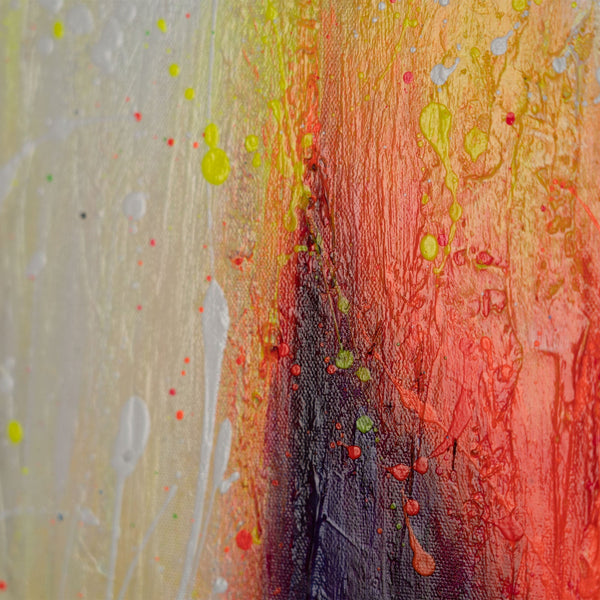 Abstrakte Figur Acrylmalerei Handgemalt Relief Kunst