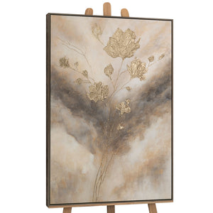 Handgemaltes Leinwandbild Blumen abstrakt
