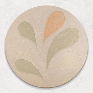 Leinwandbild rund abstrakte Formgestaltung