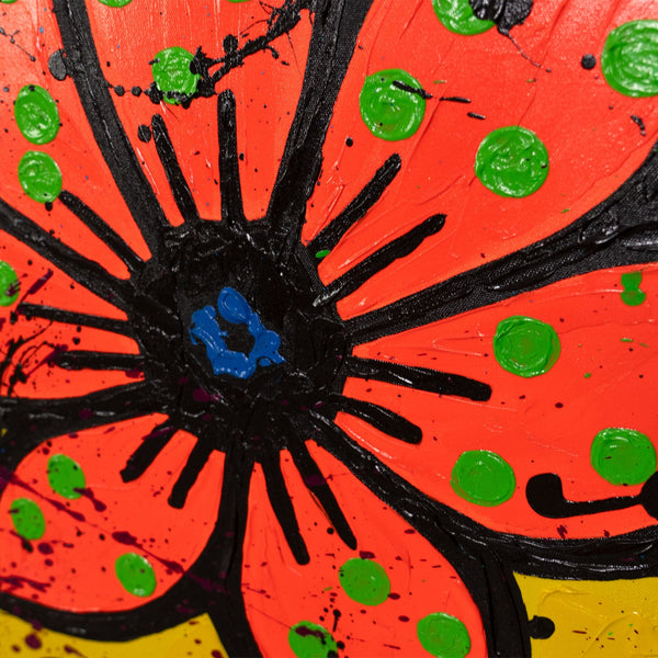 Moderne Blumenkunst Auf Leinwand