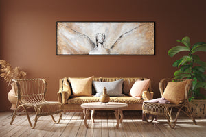 Canvas picture "Beauty" with frame 120x40 cm