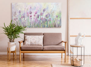 Wall art modern flower painting "Flowers in the meadow"