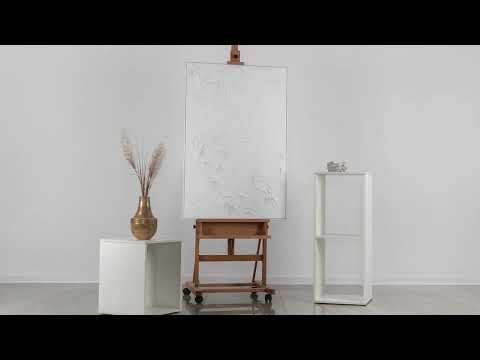 Original wall art with frame "Snow Symphony"