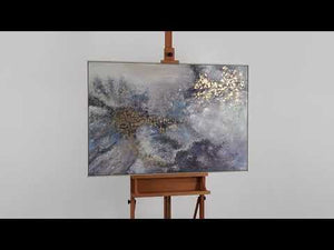 Abstract acrylic art with frame "Renaissance" 48x32 inch