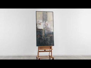 Wall decoration living room "Fragments" with frame Abstract Art