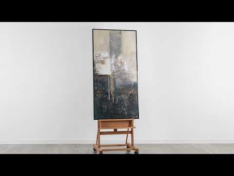 Wall decoration living room "Fragments" with frame Abstract Art