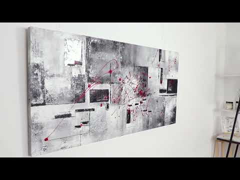 Hand painted wall art original with frame "Courage"