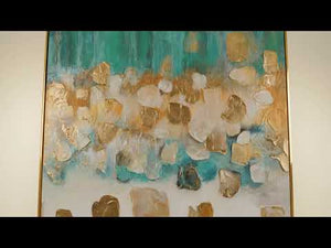 Modern office wall decor with frame "Rhythm of infinity"