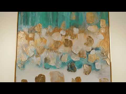 Modern office wall decor with frame "Rhythm of infinity"