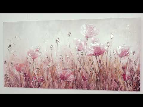 Modern flower wall painting "April"