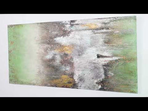 Abstract texture canvas painting "Calm before the storm"