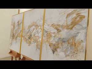 Framed triptych wall art "Sparkling shades"