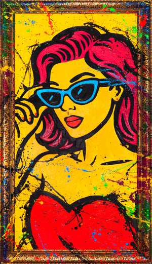 Rahmendetail Pop Art Gemälde