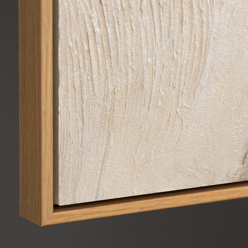 Reliefdetail Acrylmalerei beige modern