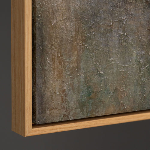 Reliefkunst Acrylstruktur goldene Töne