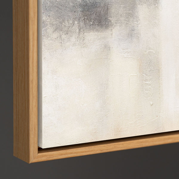 Reliefmalerei Grau Beige Akzent