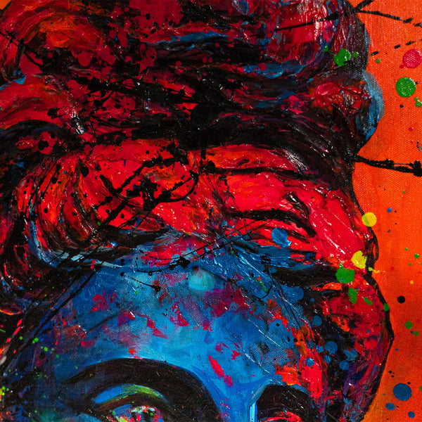 Street Art Leinwandbild Struktur Effekt