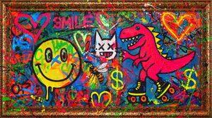 Urban Art Acrylmalerei Farbenfroh