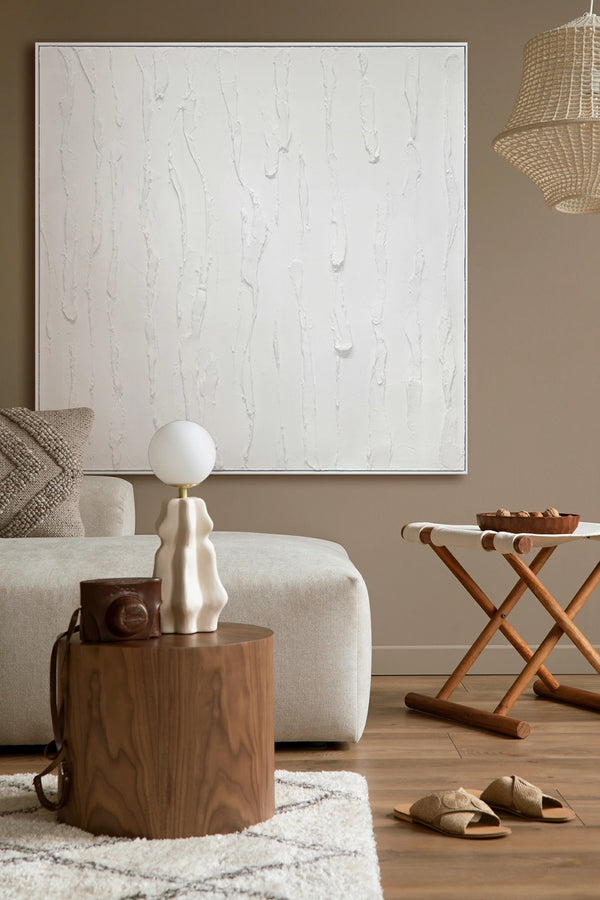 Modern wall decor for living room "Life III" 40x40 inch